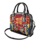 Personalized Gold Coast Suns Shoulder Handbag Aboriginal Dot Painting Graffiti Style