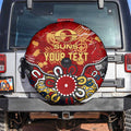Personalized Gold Coast Suns Spare Tire Cover Aboriginal Dot Painting Graffiti Style