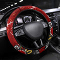 Gold Coast Suns Steering Wheel Cover Aboriginal Dot Painting Graffiti Style