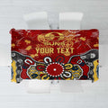 Personalized Gold Coast Suns Tablecloth Aboriginal Dot Painting Graffiti Style