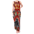 Personalized Gold Coast Suns Tank Maxi Dress Aboriginal Dot Painting Graffiti Style