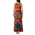 Personalized Gold Coast Suns Tank Maxi Dress Aboriginal Dot Painting Graffiti Style