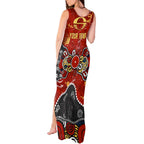 Personalized Gold Coast Suns Tank Maxi Dress Aboriginal Dot Painting Graffiti Style