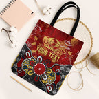 Personalized Gold Coast Suns Tote Bag Aboriginal Dot Painting Graffiti Style