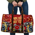 Personalized Gold Coast Suns Travel Bag Aboriginal Dot Painting Graffiti Style