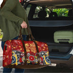 Personalized Gold Coast Suns Travel Bag Aboriginal Dot Painting Graffiti Style