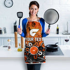 Personalized Greater Western Sydney Giants Apron Aboriginal Dot Painting Graffiti Style