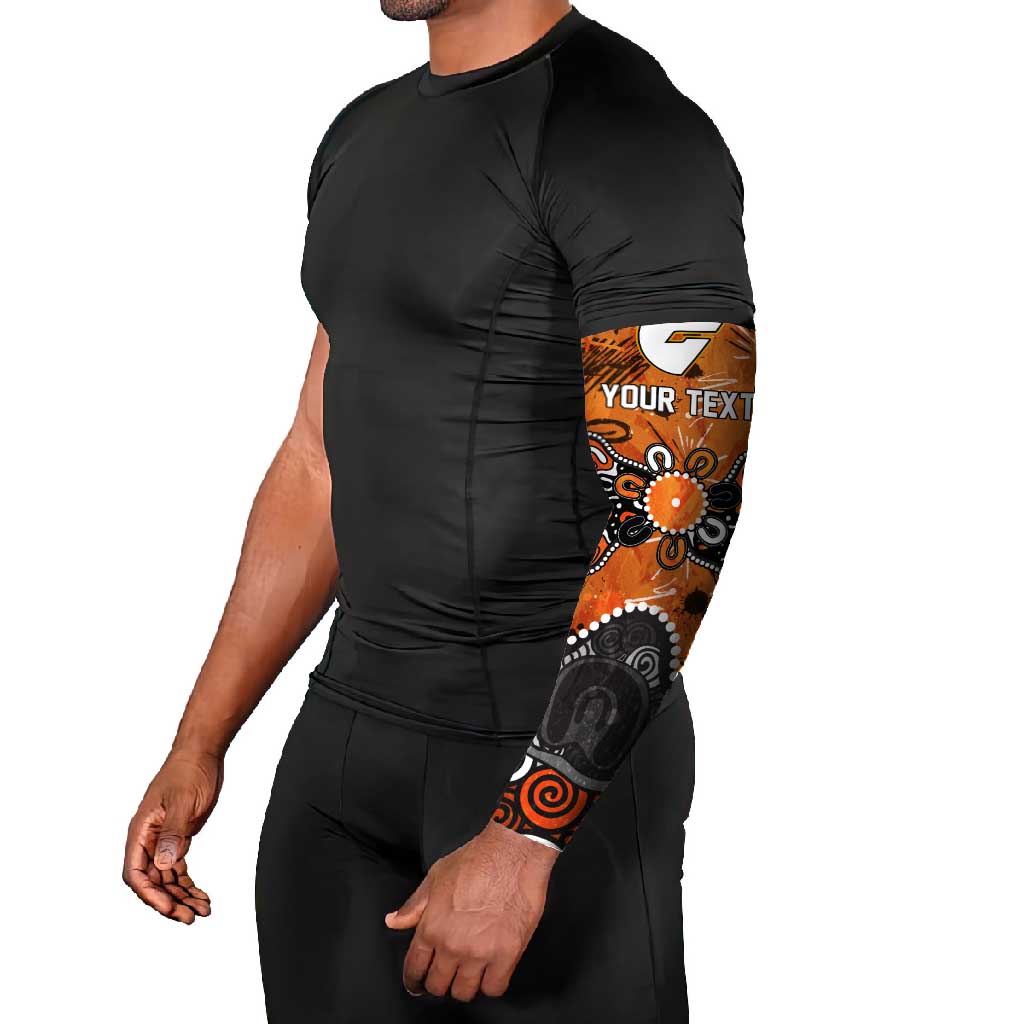 Personalized Greater Western Sydney Giants Arm Sleeves Aboriginal Dot Painting Graffiti Style