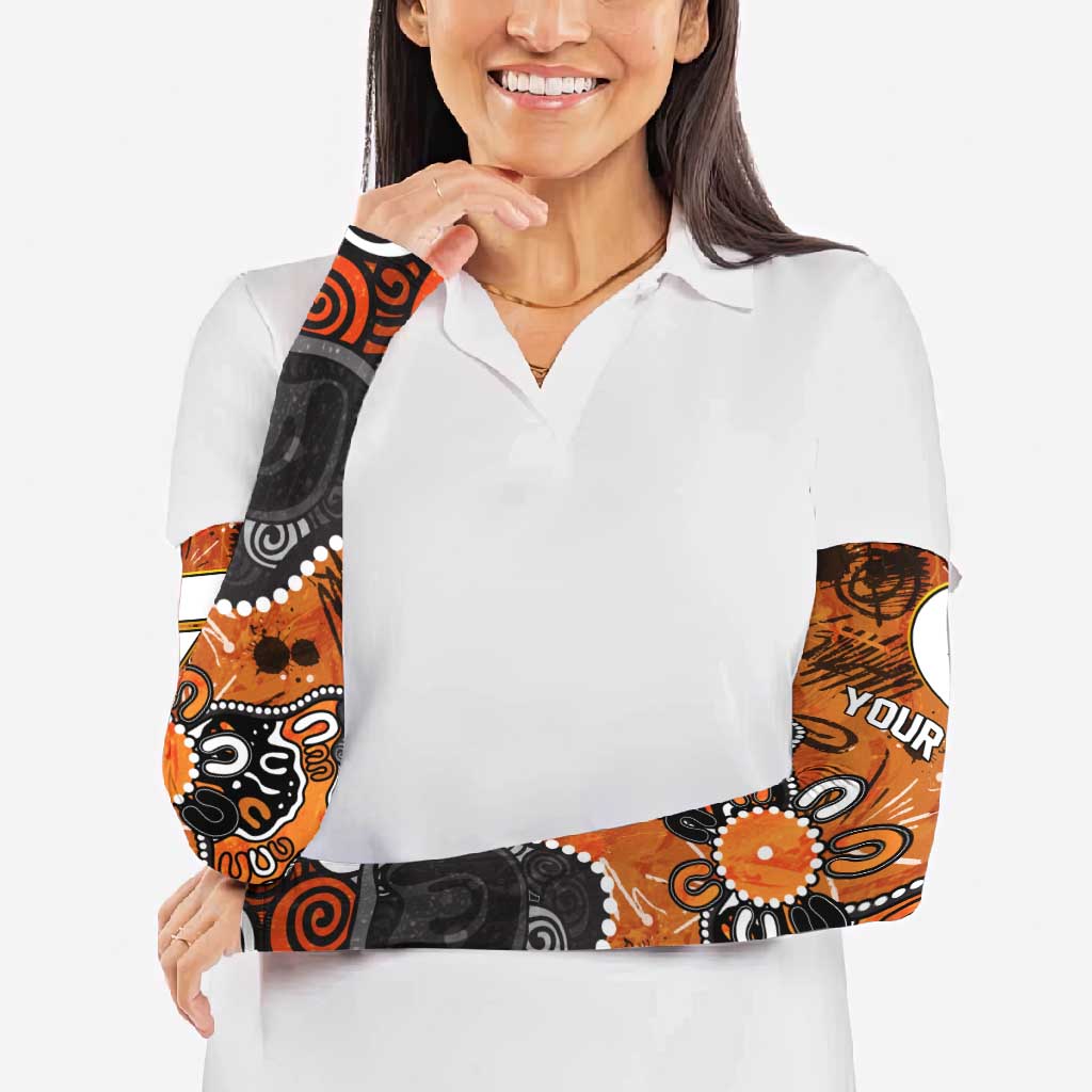 Personalized Greater Western Sydney Giants Arm Sleeves Aboriginal Dot Painting Graffiti Style