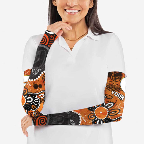 Personalized Greater Western Sydney Giants Arm Sleeves Aboriginal Dot Painting Graffiti Style