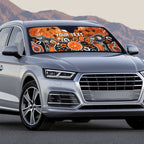 Personalized Greater Western Sydney Giants Auto Sun Shade Aboriginal Dot Painting Graffiti Style
