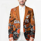 Personalized Greater Western Sydney Giants Blazer Aboriginal Dot Painting Graffiti Style