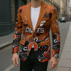 Personalized Greater Western Sydney Giants Blazer Aboriginal Dot Painting Graffiti Style