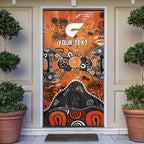 Personalized Greater Western Sydney Giants Door Cover Aboriginal Dot Painting Graffiti Style