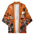 Personalized Greater Western Sydney Giants Kimono Aboriginal Dot Painting Graffiti Style