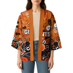 Personalized Greater Western Sydney Giants Kimono Aboriginal Dot Painting Graffiti Style