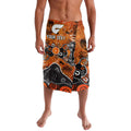 Personalized Greater Western Sydney Giants Lavalava Aboriginal Dot Painting Graffiti Style
