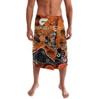 Personalized Greater Western Sydney Giants Lavalava Aboriginal Dot Painting Graffiti Style