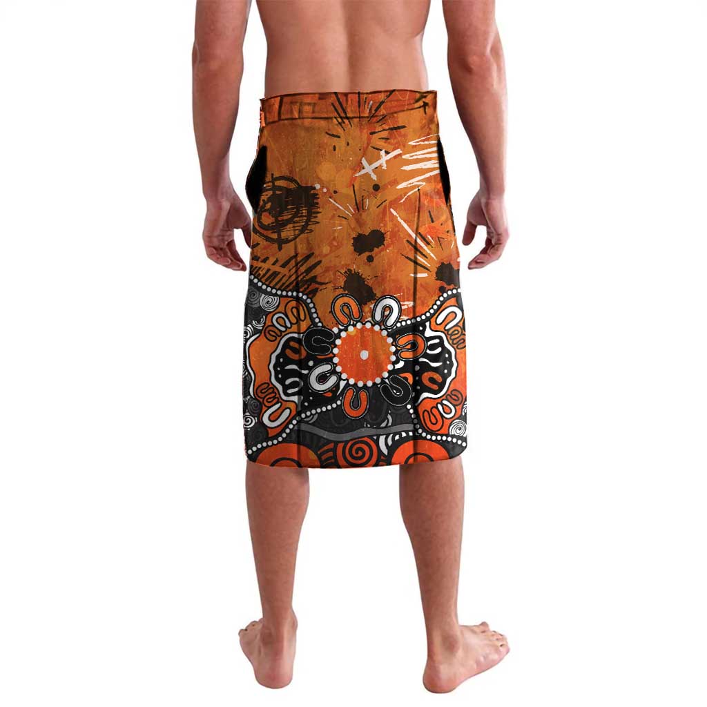 Personalized Greater Western Sydney Giants Lavalava Aboriginal Dot Painting Graffiti Style