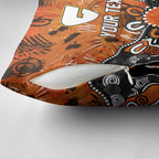 Personalized Greater Western Sydney Giants Pillow Cover Aboriginal Dot Painting Graffiti Style