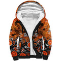 Personalized Greater Western Sydney Giants Sherpa Hoodie Aboriginal Dot Painting Graffiti Style