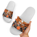 Personalized Greater Western Sydney Giants Slide Sandals Aboriginal Dot Painting Graffiti Style