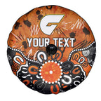 Personalized Greater Western Sydney Giants Spare Tire Cover Aboriginal Dot Painting Graffiti Style