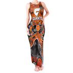 Personalized Greater Western Sydney Giants Tank Maxi Dress Aboriginal Dot Painting Graffiti Style