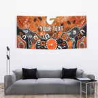 Personalized Greater Western Sydney Giants Tapestry Aboriginal Dot Painting Graffiti Style