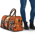 Personalized Greater Western Sydney Giants Travel Bag Aboriginal Dot Painting Graffiti Style