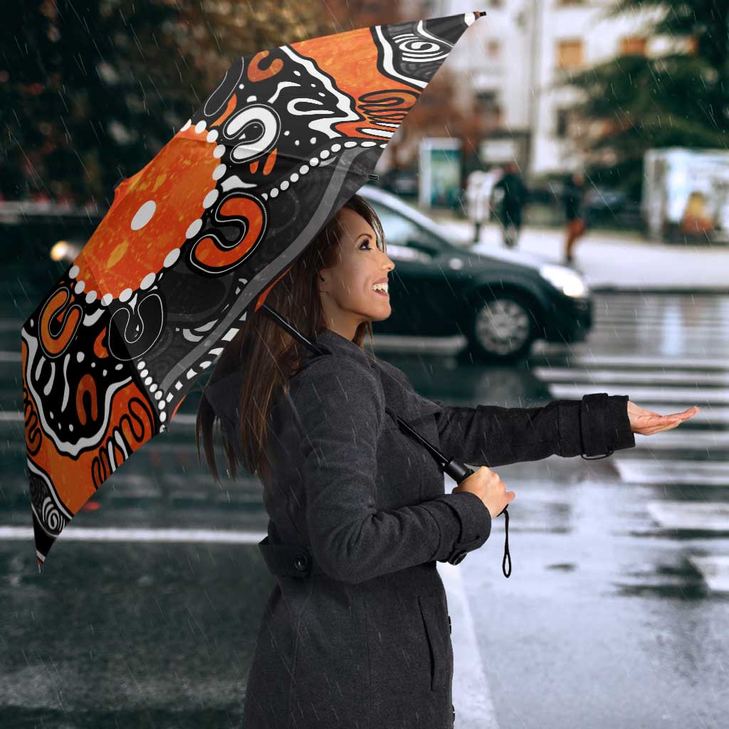Personalized Greater Western Sydney Giants Umbrella Aboriginal Dot Painting Graffiti Style