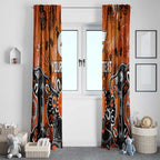 Personalized Greater Western Sydney Giants Window Curtain Aboriginal Dot Painting Graffiti Style