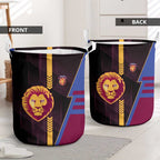 Brisbane Lions Laundry Basket Modern Geometric Sports Graphic Style