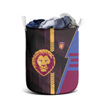 Brisbane Lions Laundry Basket Modern Geometric Sports Graphic Style