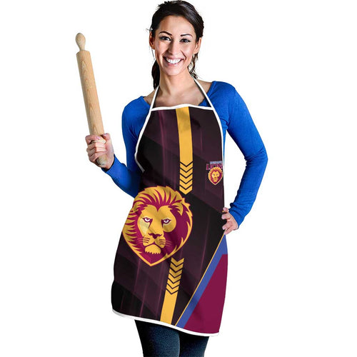 Brisbane Lions Apron Modern Geometric Sports Graphic Style