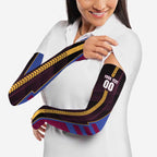 Personalized Brisbane Lions Arm Sleeves Modern Geometric Sports Graphic Style