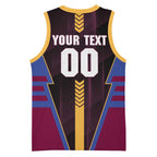 Personalized Brisbane Lions Basketball Jersey Modern Geometric Sports Graphic Style