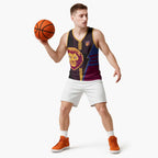 Personalized Brisbane Lions Basketball Jersey Modern Geometric Sports Graphic Style