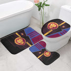 Brisbane Lions Bathroom Set Modern Geometric Sports Graphic Style