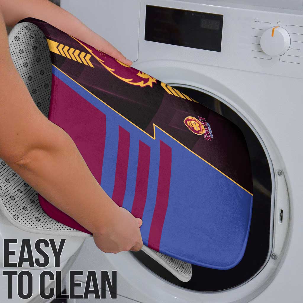 Brisbane Lions Bathroom Set Modern Geometric Sports Graphic Style
