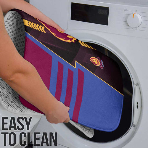 Brisbane Lions Bathroom Set Modern Geometric Sports Graphic Style
