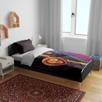 Brisbane Lions Bedding Set Modern Geometric Sports Graphic Style