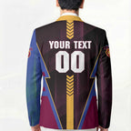 Personalized Brisbane Lions Blazer Modern Geometric Sports Graphic Style
