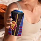 Personalized Brisbane Lions 4 in 1 Can Cooler Tumbler Modern Geometric Sports Graphic Style