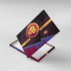 Brisbane Lions Canvas Wall Art Modern Geometric Sports Graphic Style