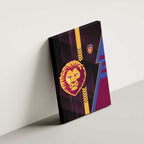 Brisbane Lions Canvas Wall Art Modern Geometric Sports Graphic Style