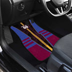 Personalized Brisbane Lions Car Mats Modern Geometric Sports Graphic Style