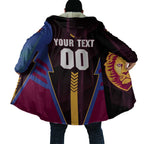 Personalized Brisbane Lions Cloak Modern Geometric Sports Graphic Style