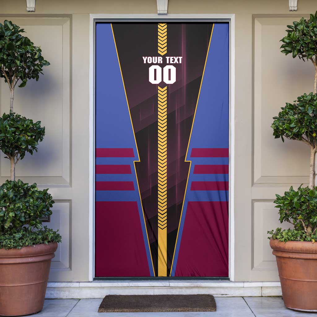 Personalized Brisbane Lions Door Cover Modern Geometric Sports Graphic Style