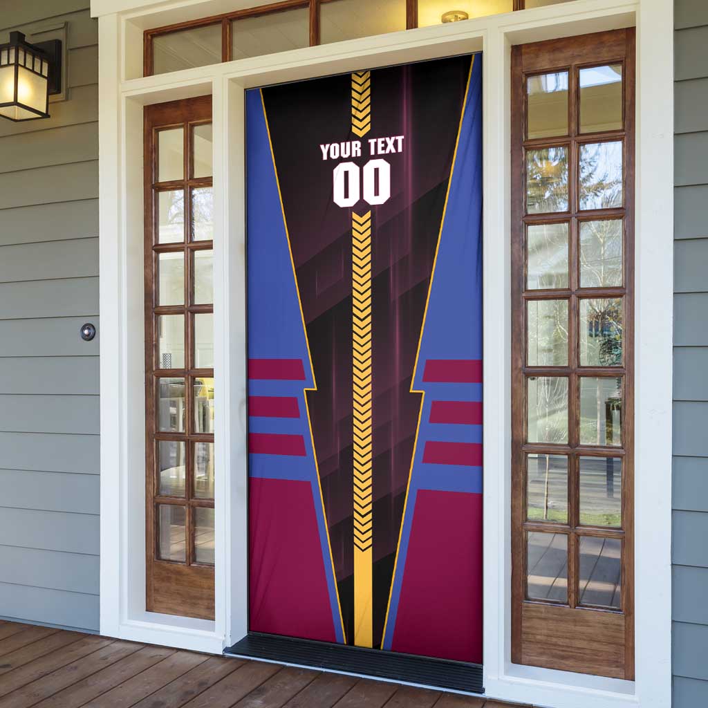 Personalized Brisbane Lions Door Cover Modern Geometric Sports Graphic Style